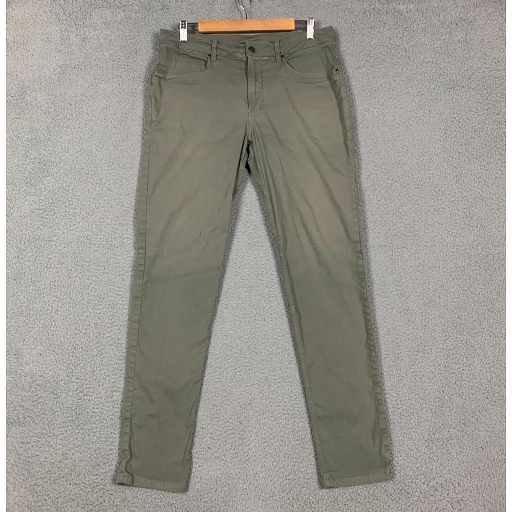 Lululemon ABC Pant Men's 31 x 31 Grey Sage Garment Dyed Washed Slim Fit 5 Pocket